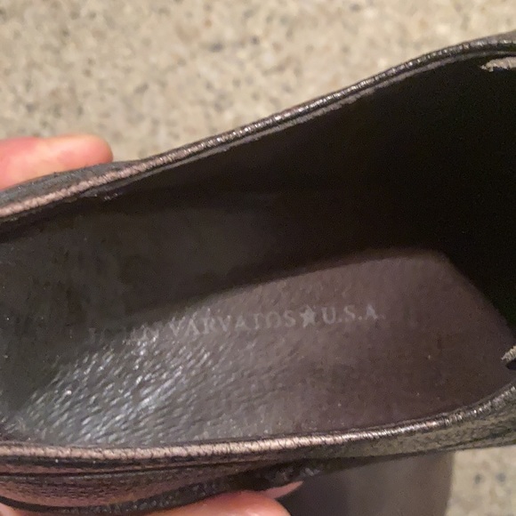 Men’s size 10 John Varvatos USA Derby’s Copper/Black pebbled leather oxfords main image 6